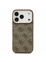 Guess Guess PU Leather 4G Gold Frame MagSafe Zadní Kryt pro iPhone 17 Pro Brown