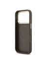 Guess Guess PU Leather 4G Gold Frame MagSafe Zadní Kryt pro iPhone 17 Pro Brown