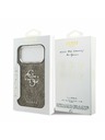 Guess Guess PU 4G Metal Logo Zadní Kryt pro iPhone 17 Pro Max Silver Brown