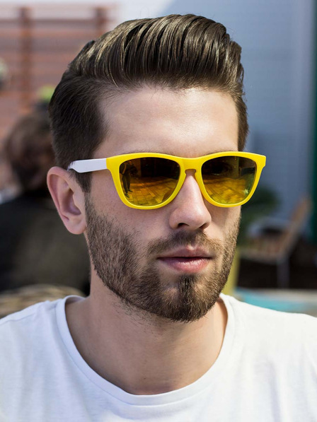 VEYREY VeyRey Sluneční brýle Nerd Cool žluto-bílé