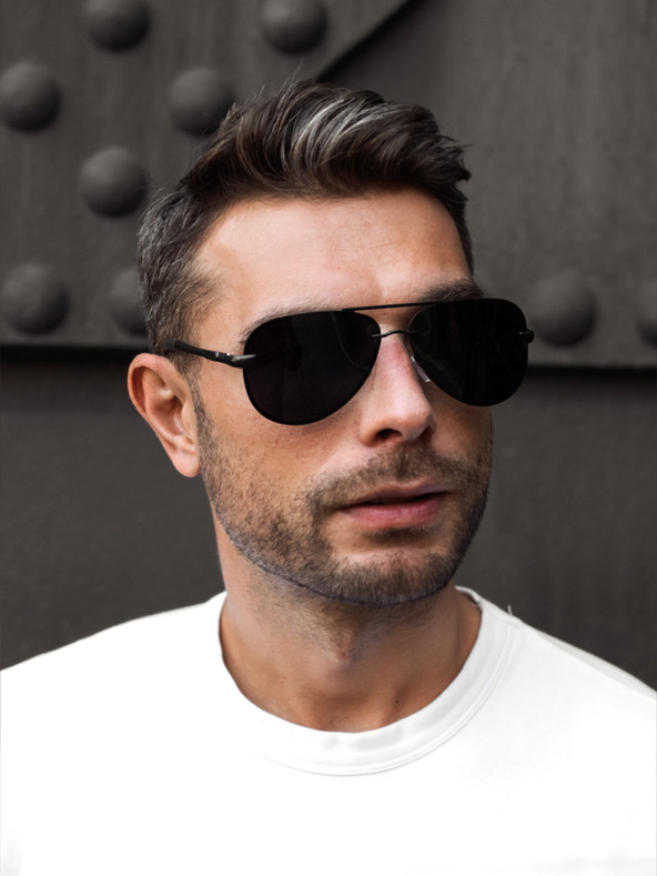 VEYREY VeyRey Polarizační brýle pilotky Laudin černá skla