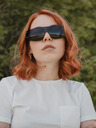 VEYREY Černé unisex sluneční brýle VeyRey Binneon