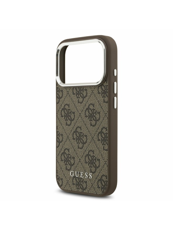 Guess Guess 4G MagSafe Zadní Kryt pro iPhone 17 Pro Brown