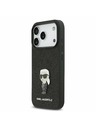 Karl Lagerfeld Karl Lagerfeld Fixed Glitter Metal Ikonik Zadní Kryt pro iPhone 17 Pro Black