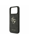 Guess Guess PU 4G Metal Logo Strap Zadní Kryt pro iPhone 17 Pro Max Black