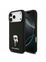 Karl Lagerfeld Karl Lagerfeld Liquid Silicone Metal Ikonik Zadní Kryt pro iPhone 17 Pro Max Black