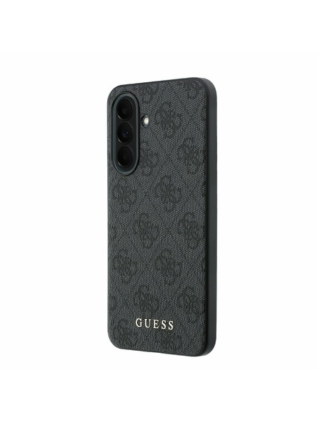 Guess Guess PU 4G Metal Classic Logo Zadní Kryt pro Samsung Galaxy A37 Grey