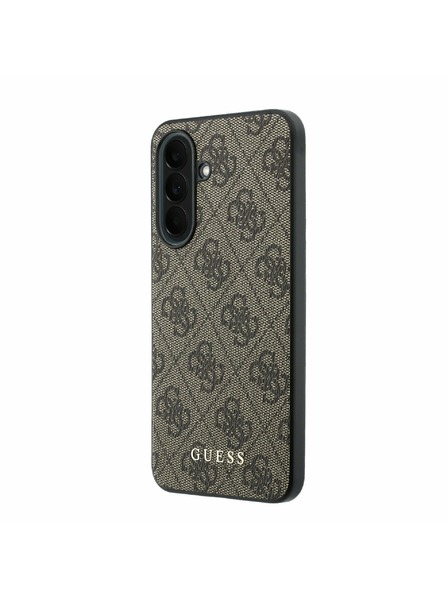Guess Guess PU 4G Metal Classic Logo Zadní Kryt pro Samsung Galaxy A37 Brown