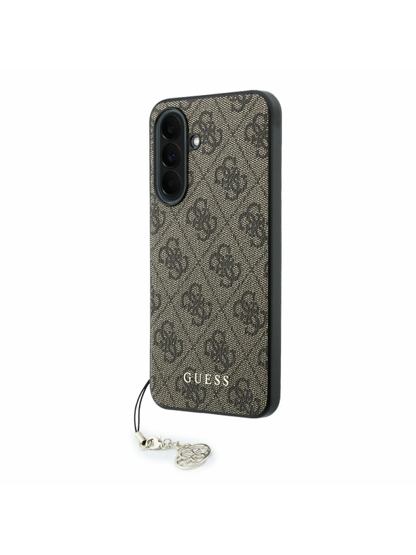 Guess Guess 4G Charm Zadní Kryt pro Samsung Galaxy A37 Brown