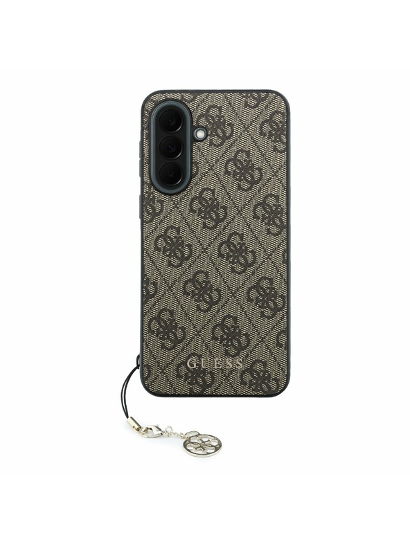 Guess Guess 4G Charm Zadní Kryt pro Samsung Galaxy A37 Brown