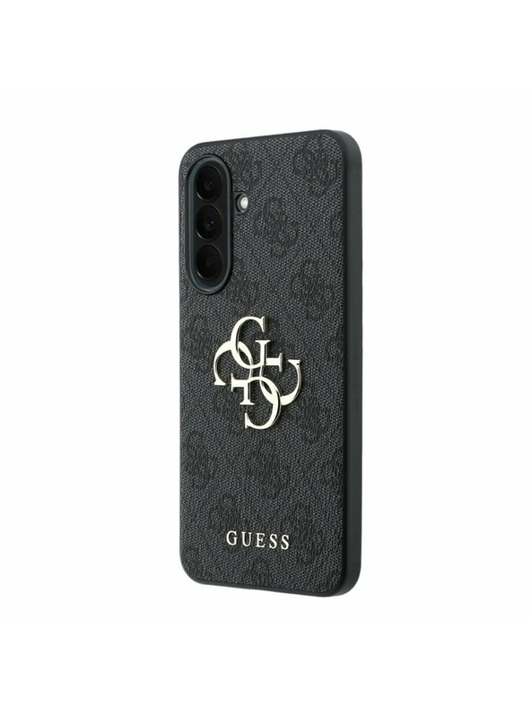 Guess Guess PU 4G Metal Logo Zadní Kryt pro Samsung Galaxy A37 Grey