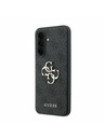 Guess Guess PU 4G Metal Logo Zadní Kryt pro Samsung Galaxy A37 Grey