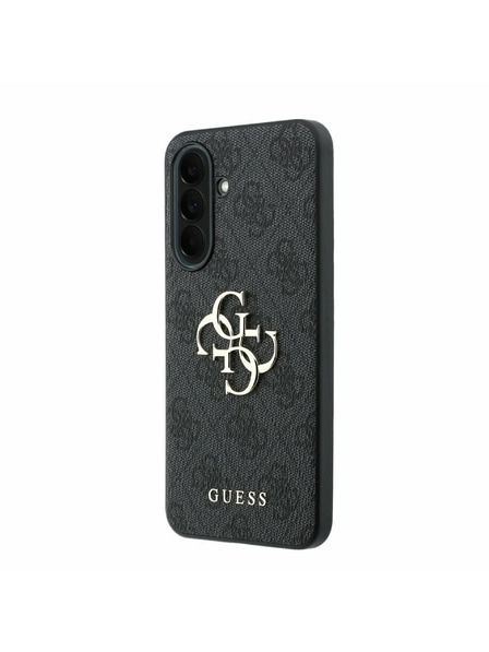 Guess Guess PU 4G Metal Logo Zadní Kryt pro Samsung Galaxy A37 Grey