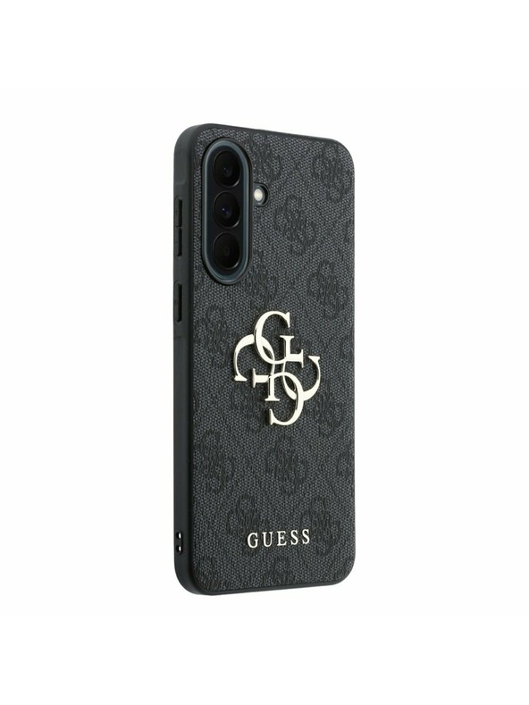 Guess Guess PU 4G Metal Logo Zadní Kryt pro Samsung Galaxy A37 Grey