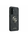 Guess Guess PU 4G Metal Logo Zadní Kryt pro Samsung Galaxy A37 Grey