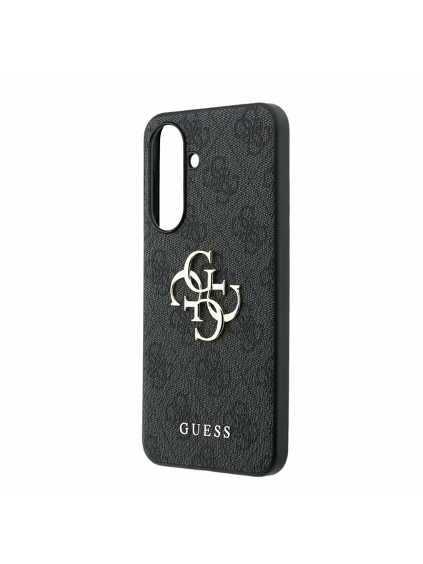 Guess Guess PU 4G Metal Logo Zadní Kryt pro Samsung Galaxy A37 Grey