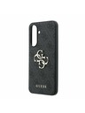 Guess Guess PU 4G Metal Logo Zadní Kryt pro Samsung Galaxy A37 Grey