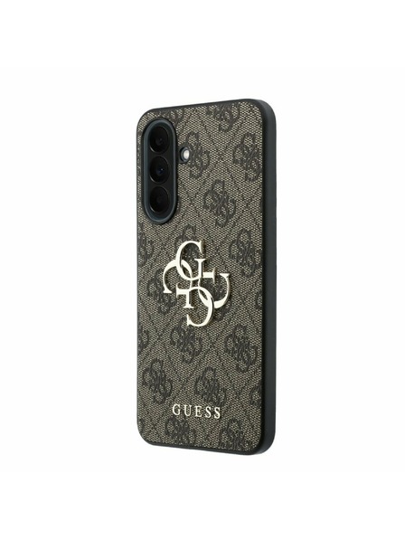 Guess Guess PU 4G Metal Logo Zadní Kryt pro Samsung Galaxy A37 Brown