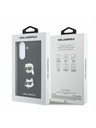 Karl Lagerfeld Karl Lagerfeld Liquid Silicone Metal Karl and Choupette Zadní Kryt pro Samsung Galaxy A37 Black