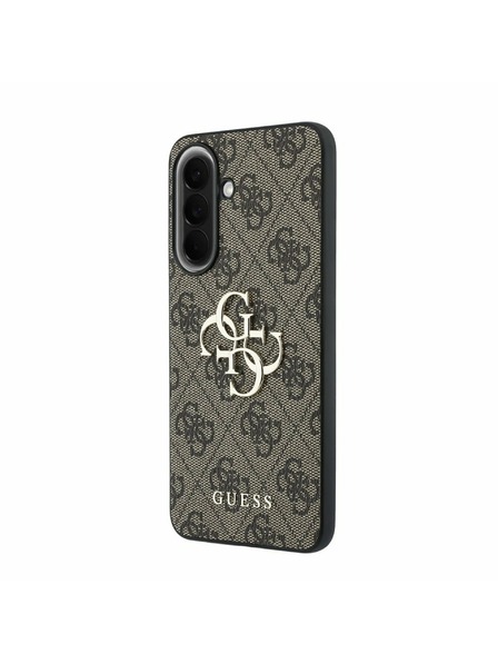 Guess Guess PU 4G Metal Logo Zadní Kryt pro Samsung Galaxy A57 Brown
