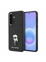 Karl Lagerfeld Karl Lagerfeld Fixed Glitter Metal Ikonik Zadní Kryt pro Samsung Galaxy A57 Black
