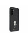Karl Lagerfeld Karl Lagerfeld Fixed Glitter Metal Ikonik Zadní Kryt pro Samsung Galaxy A57 Black