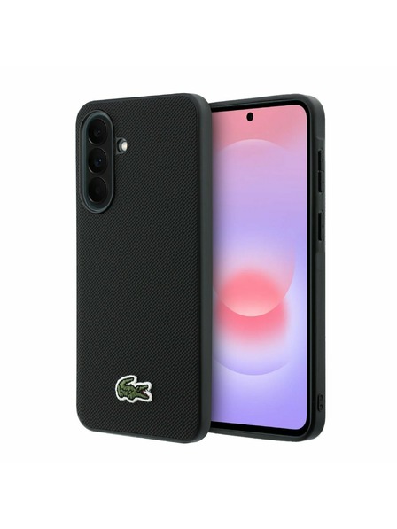 Lacoste Lacoste Iconic Petit Pique Woven Logo MagSafe Zadní Kryt pro Samsung Galaxy A37 Black