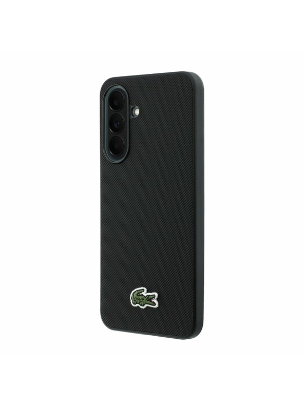 Lacoste Lacoste Iconic Petit Pique Woven Logo MagSafe Zadní Kryt pro Samsung Galaxy A37 Black