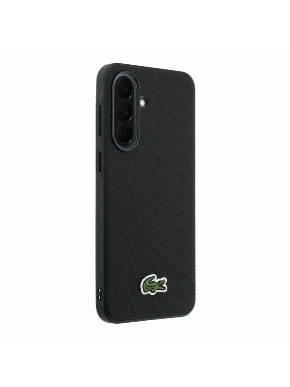 Lacoste Lacoste Iconic Petit Pique Woven Logo MagSafe Zadní Kryt pro Samsung Galaxy A37 Black