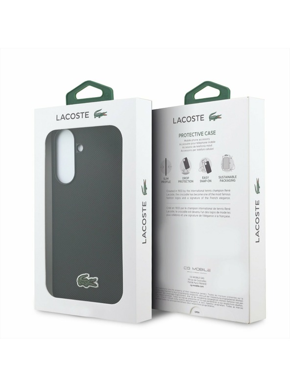 Lacoste Lacoste Iconic Petit Pique Woven Logo MagSafe Zadní Kryt pro Samsung Galaxy A37 Black