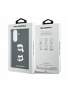 Karl Lagerfeld Karl Lagerfeld Liquid Silicone Metal Karl and Choupette Zadní Kryt pro Samsung Galaxy A57 Black