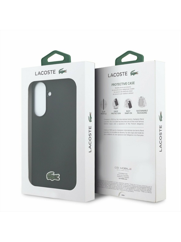 Lacoste Lacoste Iconic Petit Pique Woven Logo MagSafe Zadní Kryt pro Samsung Galaxy A57 Black