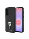 Karl Lagerfeld Karl Lagerfeld Fixed Glitter Metal Ikonik Zadní Kryt pro Samsung Galaxy A37 Black