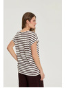 Moodo Beige Striped Blouse Moodo