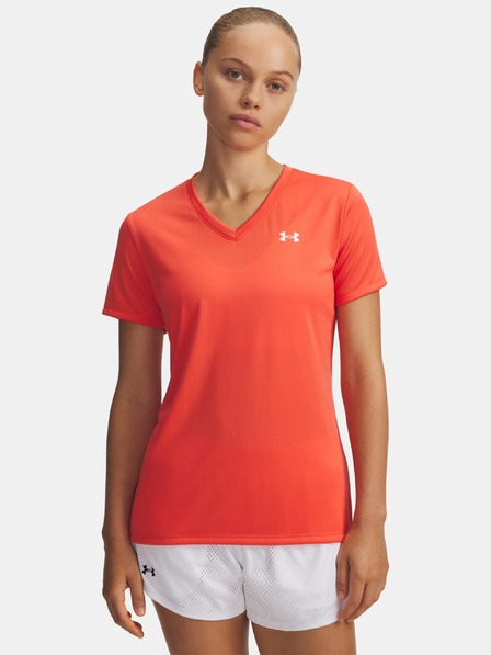 Under Armour Dámské tričko Under Armour Tech SSV- Solid-RED