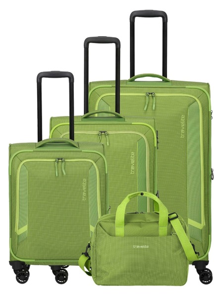 Travelite Sada cestovních kufrů Travelite Corsiica S,M,L,BB Fresh Green