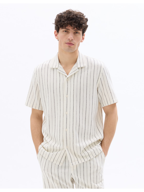 Celio Košile Nastripe7 s krátkým rukávem