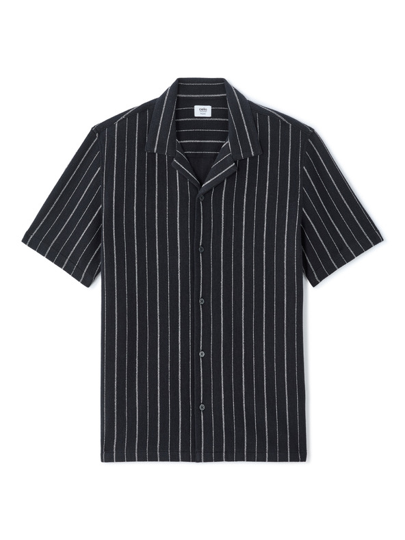Celio Košile Nastripe7 s krátkým rukávem
