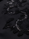 Ombre Clothing Pánská bunda s kapucí a dračí aplikací na zádech - černá V1 OM-BLZB-0165 Ombre Clothing