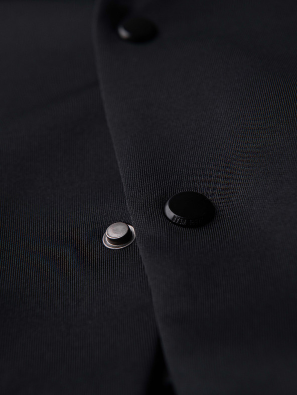 Ombre Clothing Pánská bunda s kapucí a dračí aplikací na zádech - černá V1 OM-BLZB-0165 Ombre Clothing