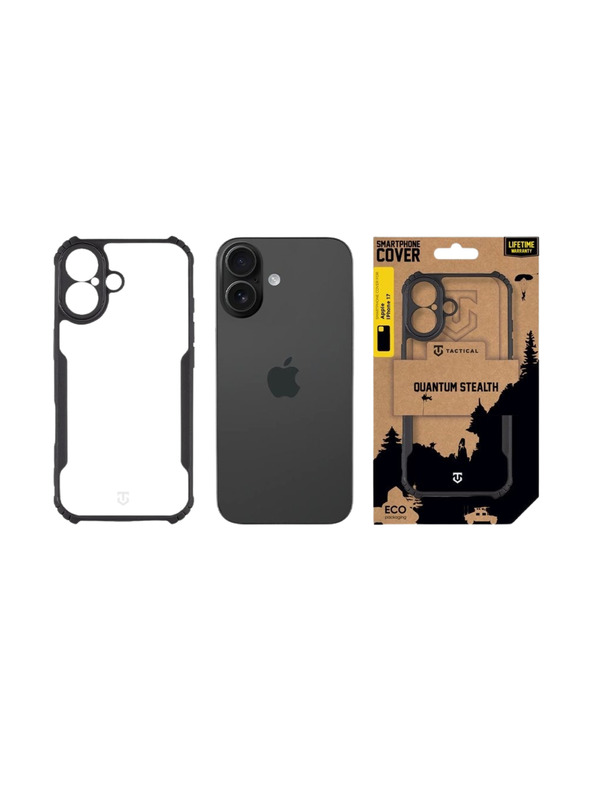 Tactical Tactical Quantum Stealth Kryt pro Apple iPhone 17 Clear/Black