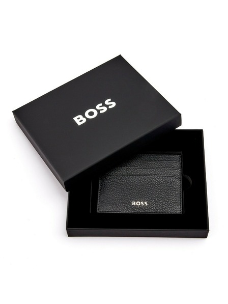 Hugo Boss Černé kožené pouzdro na karty Hugo Boss Classic HLC416A