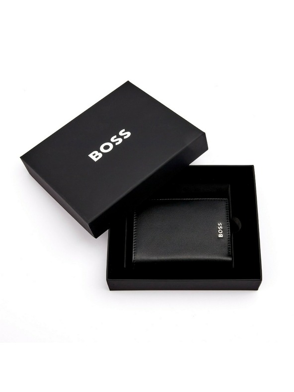 Hugo Boss Černé kožené pouzdro na karty Hugo Boss Classic HLG403A
