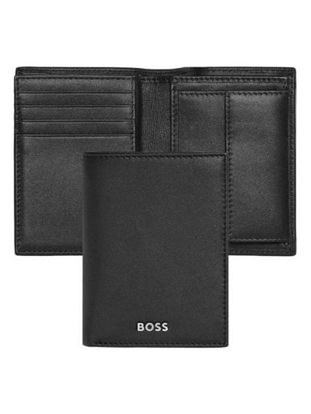 Hugo Boss Černé kožené pouzdro na karty Hugo Boss Classic HLG403A