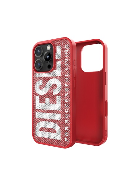 Diesel Diesel kryt pro iPhone 16 Pro s krystaly Swarovski červený 60188