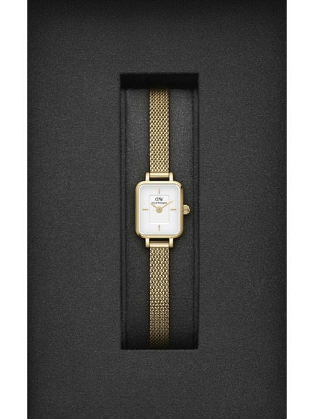 Daniel Wellington Dámské hodinky Daniel Wellington Quadro Mini Evergold DW00100725