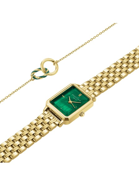 Rosefield Dárková sada Rosefield XS Emerald hodinek a Emerald náramku OEGED-X288