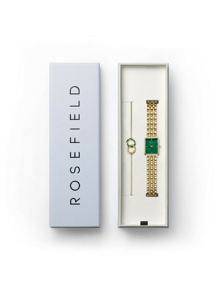 Rosefield Dárková sada Rosefield XS Emerald hodinek a Emerald náramku OEGED-X288