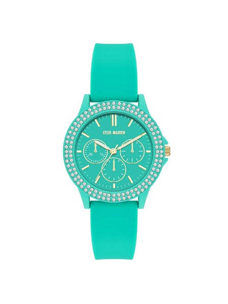 Steve Madden Dámské kulaté hodinky Steve Madden SM/8118TEAL