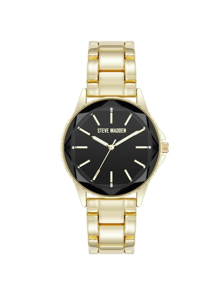 Steve Madden Dámské kulaté hodinky Steve Madden SM/8154BKGP